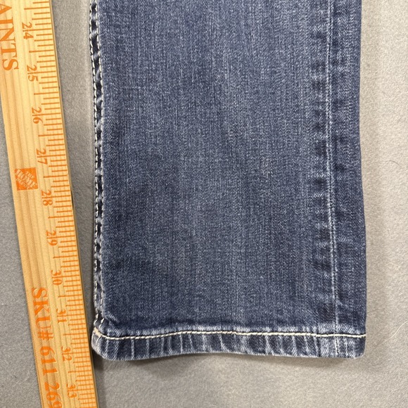 Miss Me VTG Straight JD1042TL  Jeans Womens 30 THICK STITCH Pockets Low Rise Y2K - Picture 6 of 10